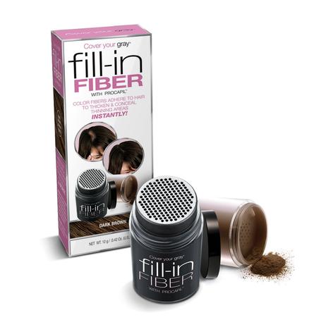 Fill-In Fibers - Sötétbarna hajlenövés korrektor púder