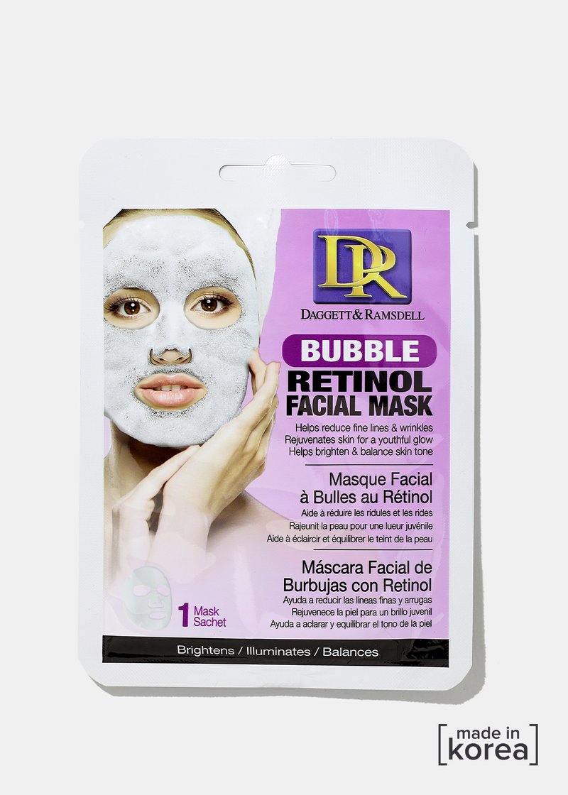 D&R Bubble habzó retinol arcmaszk - 1db