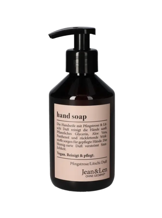 Jean & Len folyékony szappan, bazsarózsa és licsi - 250 ml