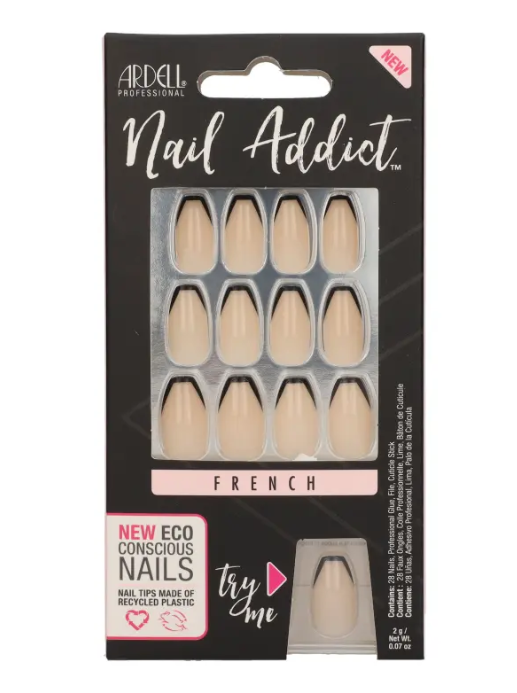 Ardell Addict Noir francia műköröm