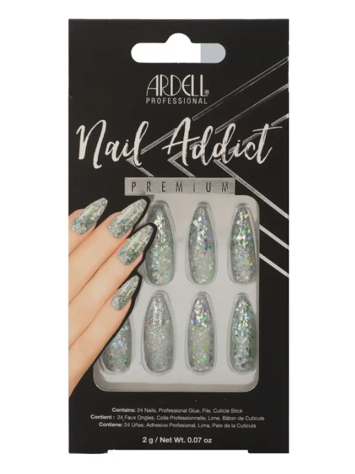 Ardell Addict műköröm kék köves glitter