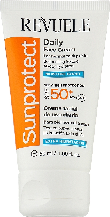 Revuele Moisturze Boost fényvédő krém SPF 50 - 50 ml