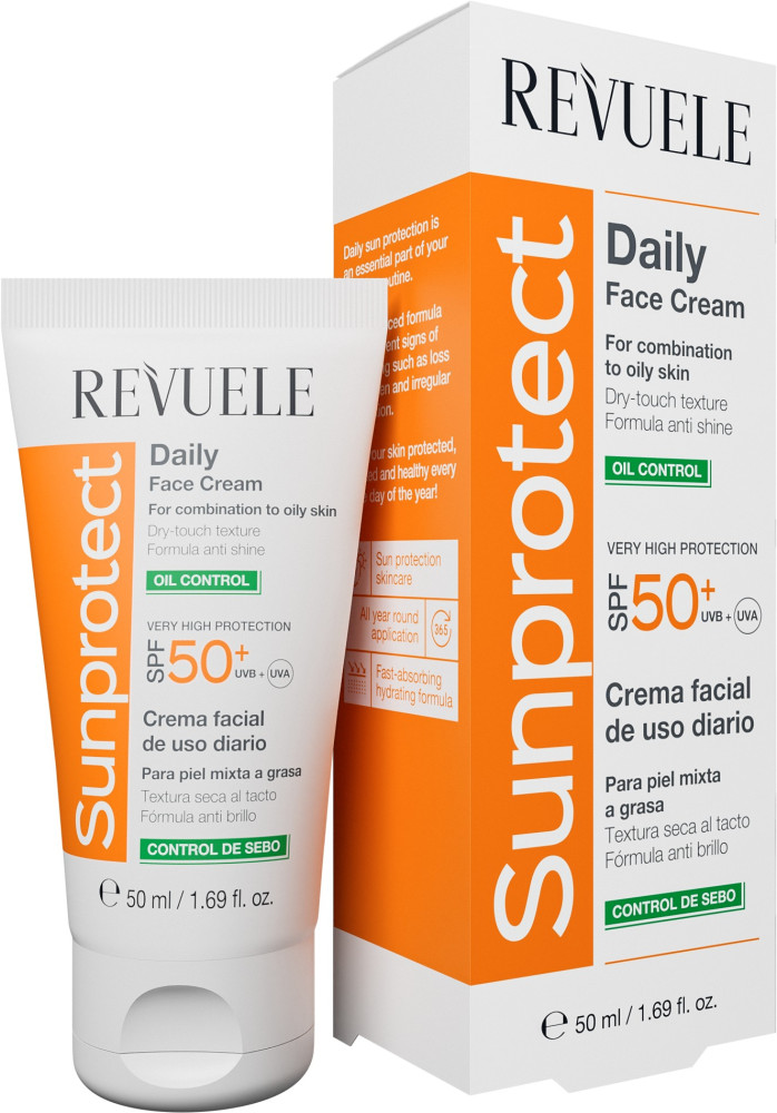 Revuele Oil Control fényvédő krém SPF 50+ - 50 ml