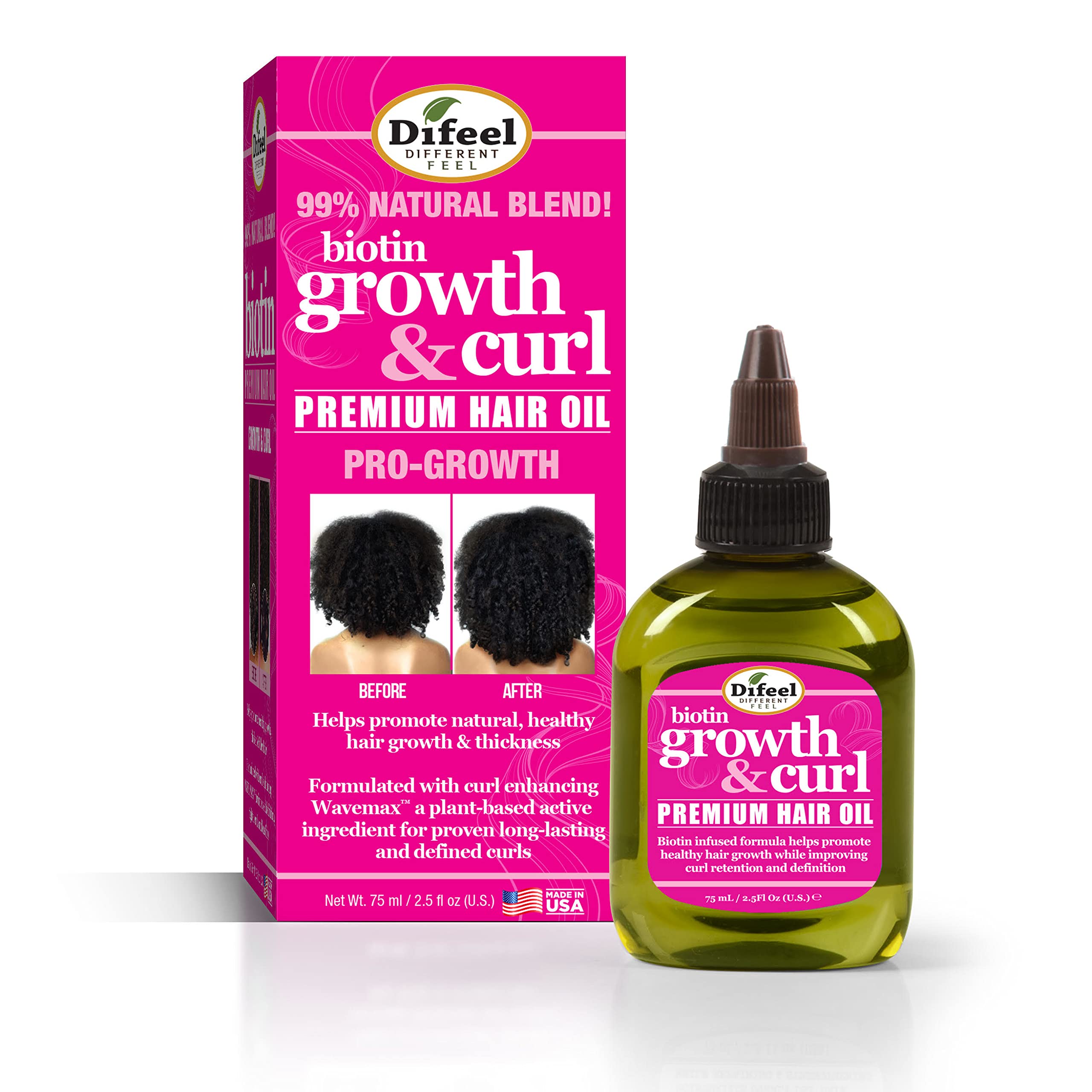 Difeel Growth&Curl Pro-Growth hajolaj - 75 ml